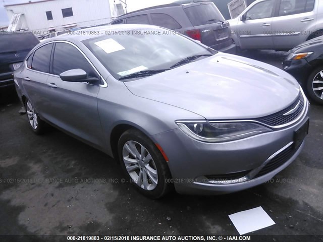 1C3CCCAB6FN612533 - 2015 CHRYSLER 200 LIMITED SILVER photo 1