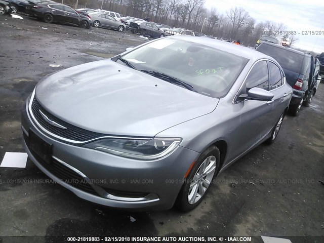 1C3CCCAB6FN612533 - 2015 CHRYSLER 200 LIMITED SILVER photo 2