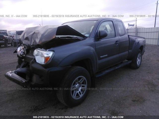 5TFTX4GN5FX039409 - 2015 TOYOTA TACOMA PRERUNNER ACCESS CAB GRAY photo 2