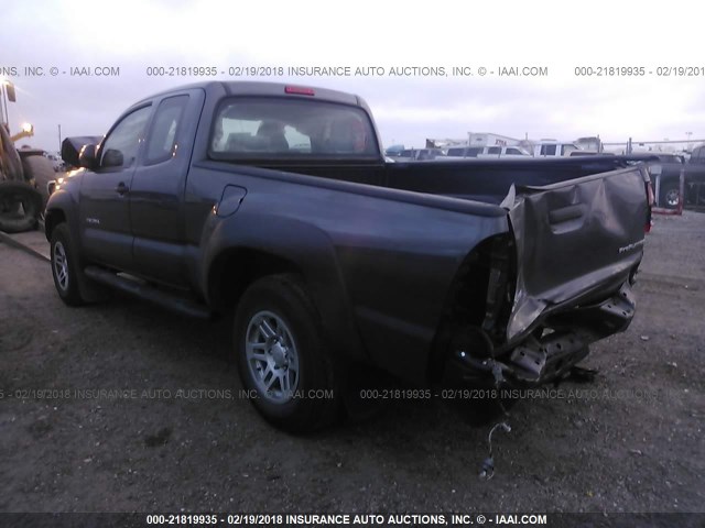 5TFTX4GN5FX039409 - 2015 TOYOTA TACOMA PRERUNNER ACCESS CAB GRAY photo 3