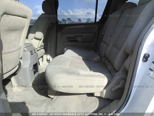 5N1AA08D18N618821 - 2008 NISSAN ARMADA SE/LE WHITE photo 8