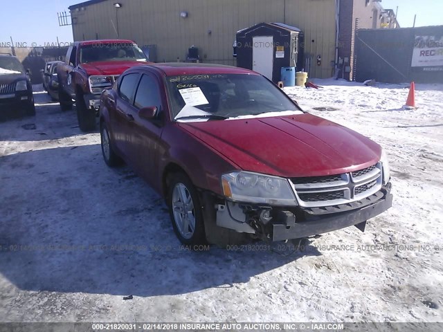 1B3BD1FB9BN508941 - 2011 DODGE AVENGER MAINSTREET RED photo 1