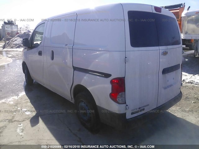 3N63M0YN9FK725337 - 2015 CHEVROLET CITY EXPRESS LS WHITE photo 3