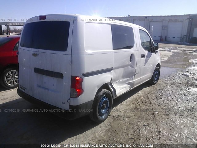 3N63M0YN9FK725337 - 2015 CHEVROLET CITY EXPRESS LS WHITE photo 4