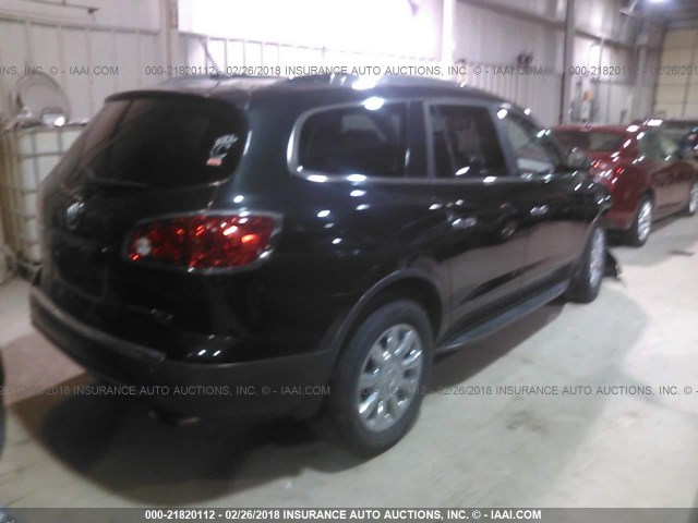 5GAKVBED0BJ212963 - 2011 BUICK ENCLAVE CXL 黑色 照片 4