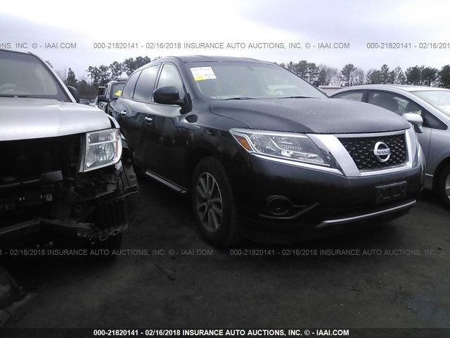 5N1AR2MN0EC615726 - 2014 NISSAN PATHFINDER S/SV/SL/PLATINUM BLACK photo 1