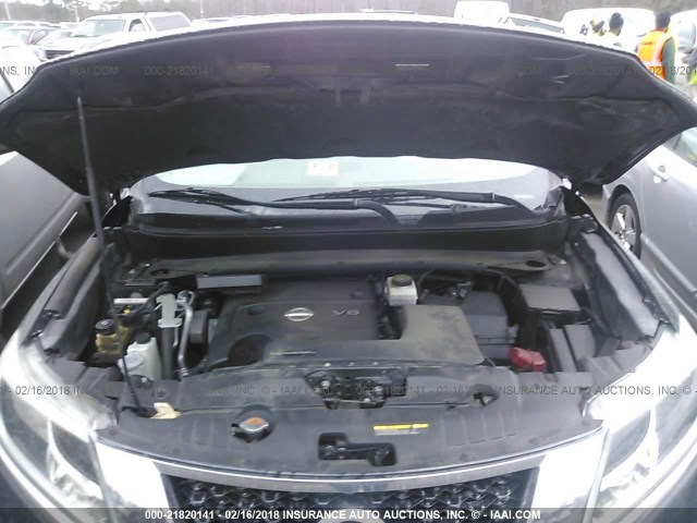 5N1AR2MN0EC615726 - 2014 NISSAN PATHFINDER S/SV/SL/PLATINUM 黑色 照片 10