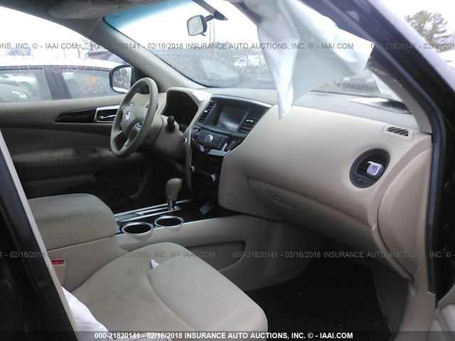 5N1AR2MN0EC615726 - 2014 NISSAN PATHFINDER S/SV/SL/PLATINUM 黑色 照片 5