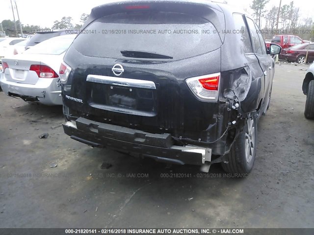 5N1AR2MN0EC615726 - 2014 NISSAN PATHFINDER S/SV/SL/PLATINUM 黑色 照片 6