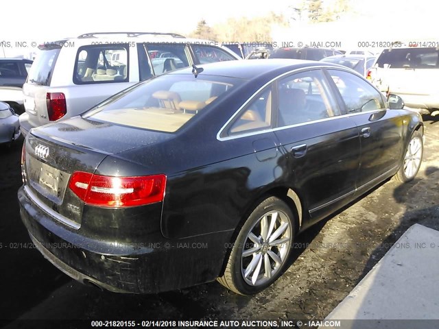 WAUKGAFB8BN063840 - 2011 AUDI A6 PRESTIGE BLACK photo 4