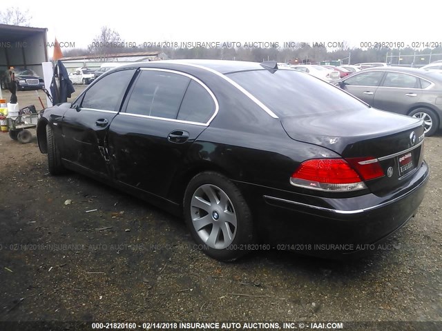 WBAHN83547DT67283 - 2007 BMW 750 BLACK photo 3