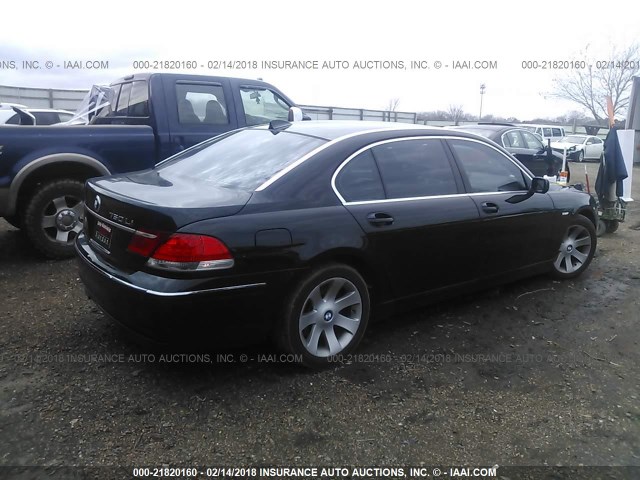 WBAHN83547DT67283 - 2007 BMW 750 BLACK photo 4