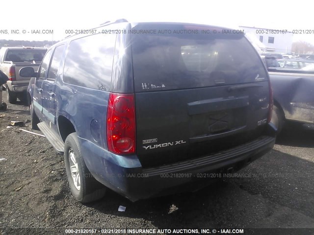 1GKFK16357J241136 - 2007 GMC YUKON XL K1500 BLUE photo 3