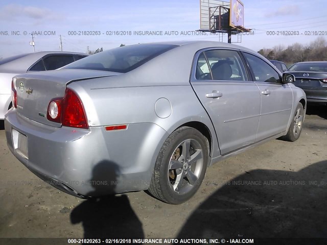 1G1ZC5EU1BF290720 - 2011 CHEVROLET MALIBU 1LT 银色 照片 4