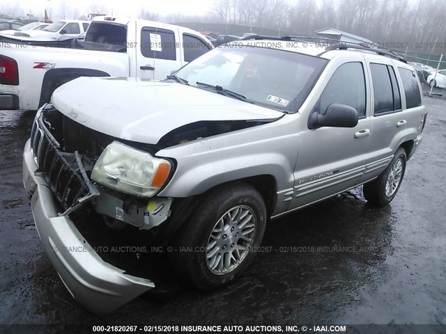 1J4GW58N03C509772 - 2003 JEEP GRAND CHEROKEE LIMITED BEIGE photo 2