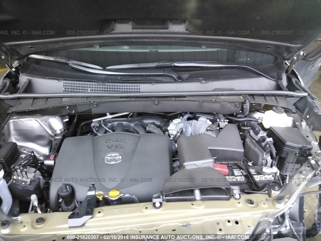 5TDZZRFH8HS220204 - 2017 TOYOTA HIGHLANDER LE/LE PLUS GRAY photo 10