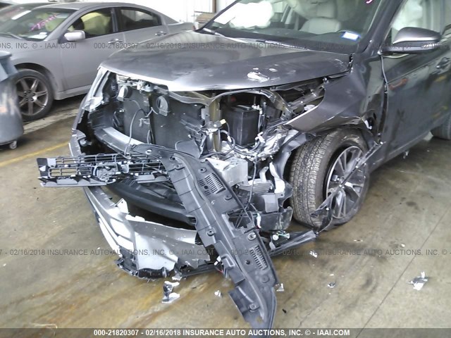 5TDZZRFH8HS220204 - 2017 TOYOTA HIGHLANDER LE/LE PLUS GRAY photo 6