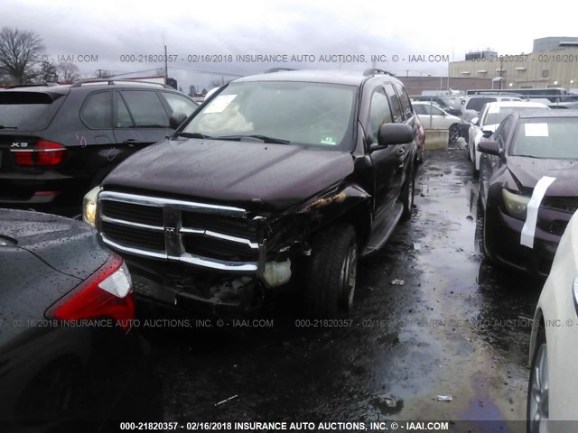 1D4HB58D75F574300 - 2005 DODGE DURANGO LIMITED MAROON photo 2