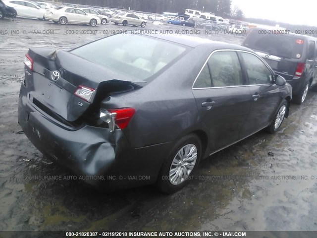 4T4BF1FK1ER349272 - 2014 TOYOTA CAMRY L/SE/LE/XLE ნაცრისფერი ფოტო 4