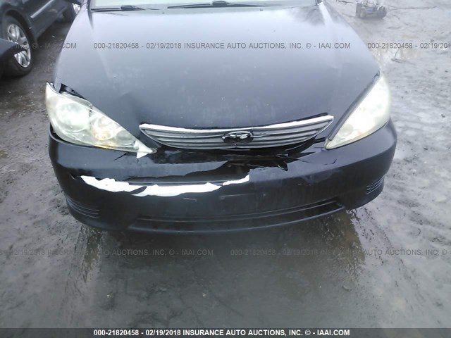4T1BE30K85U582924 - 2005 TOYOTA CAMRY LE/XLE/SE BLACK photo 6
