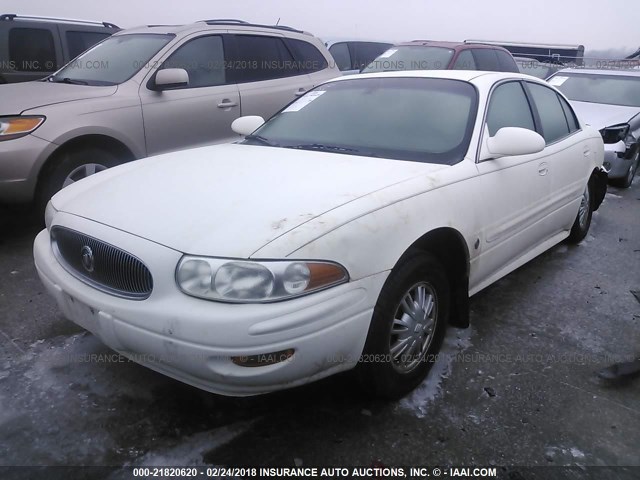 1G4HP52K244104364 - 2004 BUICK LESABRE CUSTOM WHITE photo 2