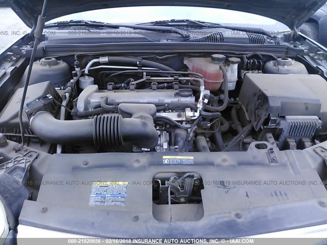1G1ZS58F17F134345 - 2007 CHEVROLET MALIBU LS ნაცრისფერი ფოტო 10