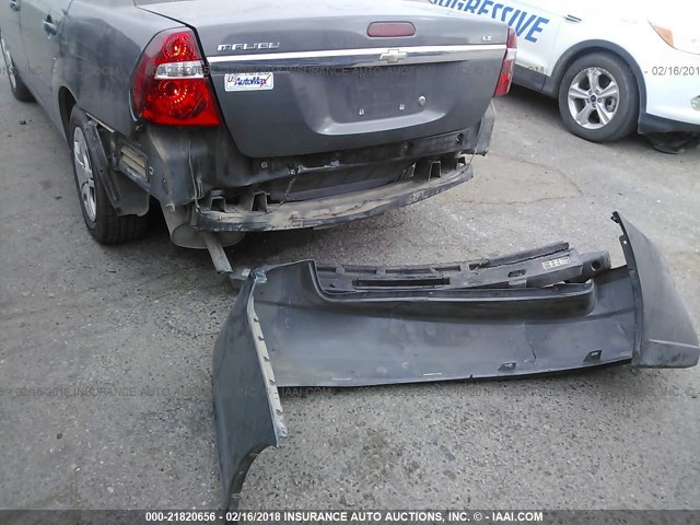 1G1ZS58F17F134345 - 2007 CHEVROLET MALIBU LS ნაცრისფერი ფოტო 6