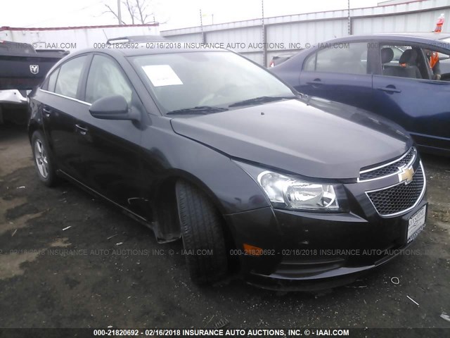 1G1PC5SBXE7175252 - 2014 CHEVROLET CRUZE LT BLACK photo 1