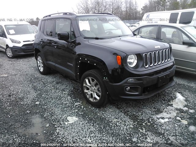 ZACCJBBT2GPE31814 - 2016 JEEP RENEGADE LATITUDE BLACK photo 1