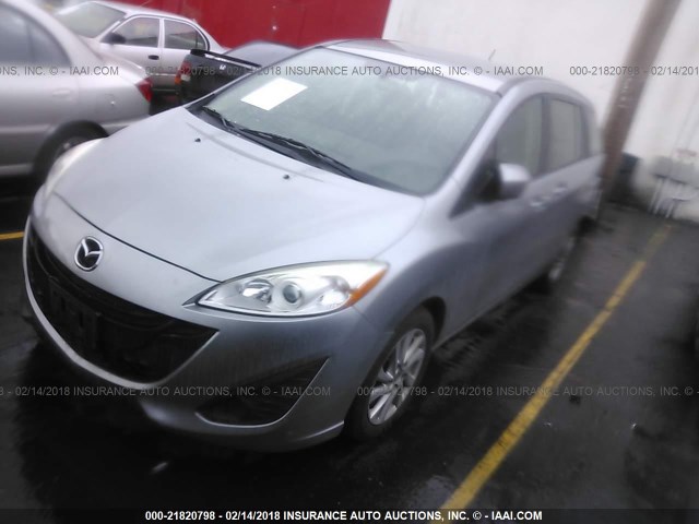 JM1CW2BL5C0114286 - 2012 MAZDA 5 SILVER photo 2