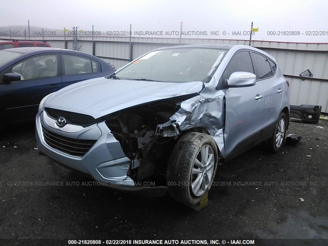 KM8JU3AC6BU119410 - 2011 HYUNDAI TUCSON GLS/LIMITED 蓝色 照片 2