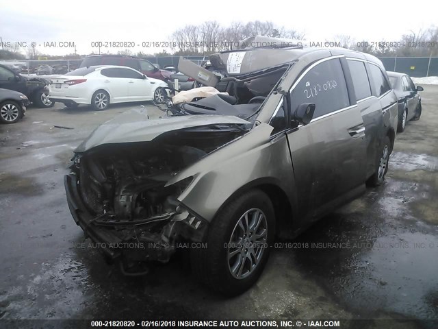 5FNRL5H61CB139001 - 2012 HONDA ODYSSEY EXL ოქროსფერი ფოტო 2