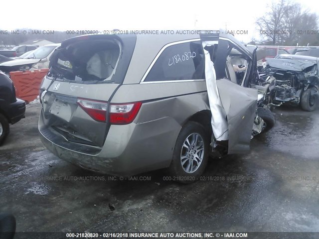 5FNRL5H61CB139001 - 2012 HONDA ODYSSEY EXL ოქროსფერი ფოტო 4