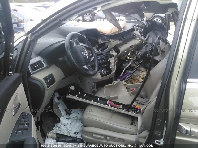 5FNRL5H61CB139001 - 2012 HONDA ODYSSEY EXL ოქროსფერი ფოტო 5