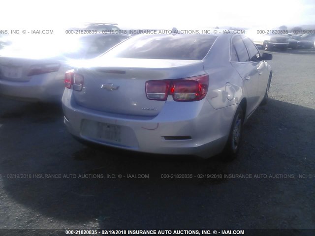 1G11B5SA1DF356129 - 2013 CHEVROLET MALIBU LS ვერცხლისფერი ფოტო 4