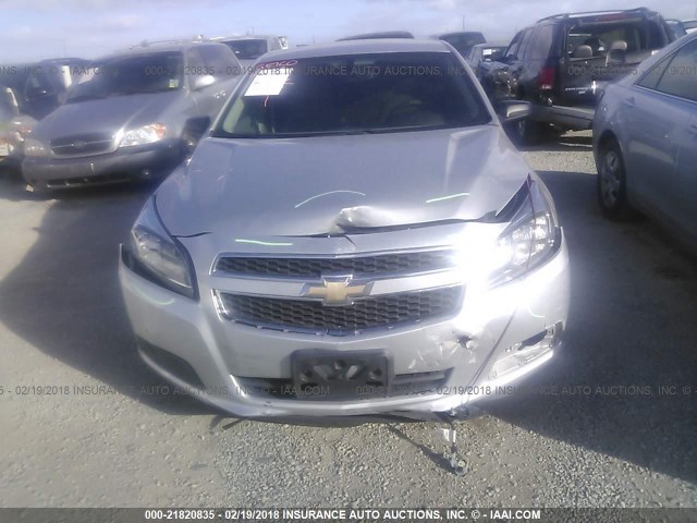 1G11B5SA1DF356129 - 2013 CHEVROLET MALIBU LS ვერცხლისფერი ფოტო 6