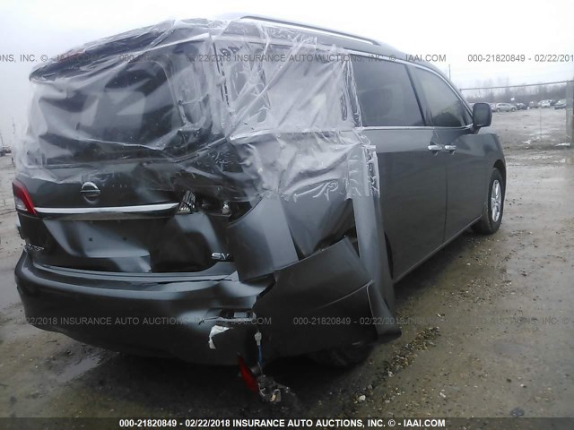 JN8AE2KP2G9152092 - 2016 NISSAN QUEST S/SV/SL/PLATINUM GRAY photo 4