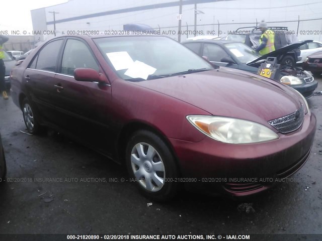 4T1BE32K53U178621 - 2003 TOYOTA CAMRY LE/XLE/SE RED photo 1