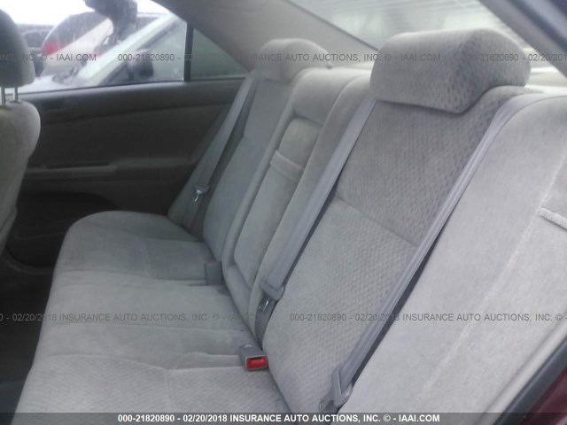 4T1BE32K53U178621 - 2003 TOYOTA CAMRY LE/XLE/SE RED photo 8