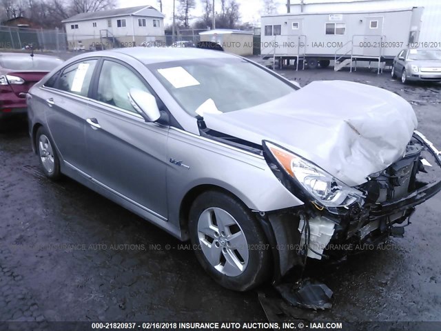 KMHEC4A49CA034695 - 2012 HYUNDAI SONATA HYBRID SILVER photo 1