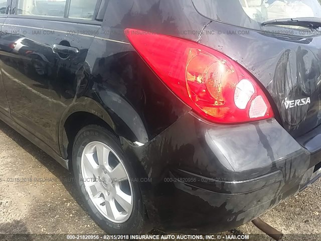 3N1BC13E99L406276 - 2009 NISSAN VERSA S/SL BLACK photo 6