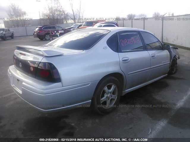 2G1WH52K949358815 - 2004 CHEVROLET IMPALA LS SILVER photo 4