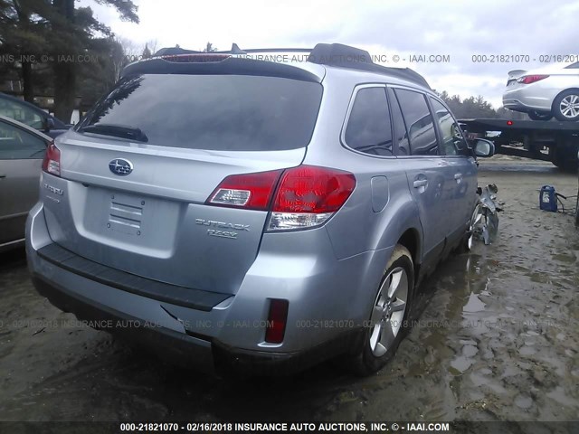 4S4BRBLC1E3316105 - 2014 SUBARU OUTBACK 2.5I LIMITED SILVER photo 4