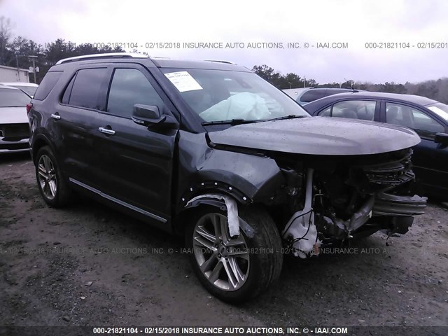 1FM5K7F82GGD33741 - 2016 FORD EXPLORER LIMITED 灰色 照片 1