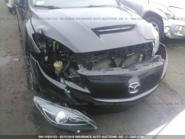 JM1BL1H42A1265334 - 2010 MAZDA SPEED 3 BLACK photo 6