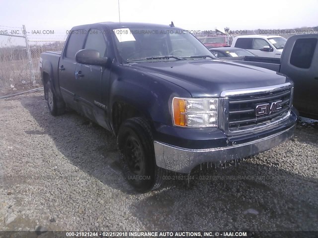 2GTEK13M871574560 - 2007 GMC NEW SIERRA K1500 BLUE photo 1