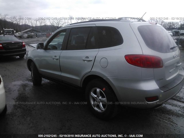 KM8SG13D07U140539 - 2007 HYUNDAI SANTA FE GLS SILVER photo 3