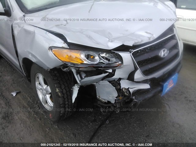 KM8SG13D07U140539 - 2007 HYUNDAI SANTA FE GLS SILVER photo 6