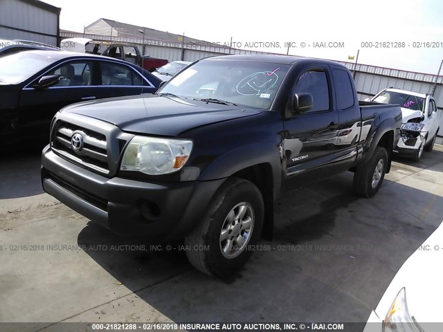 5TETX62N49Z663153 - 2009 TOYOTA TACOMA PRERUNNER ACCESS CAB BLACK photo 2