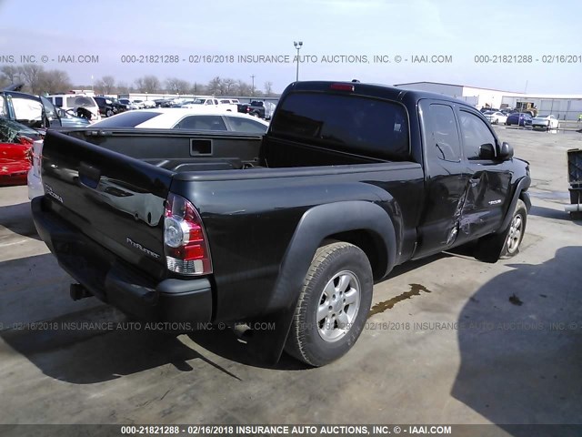 5TETX62N49Z663153 - 2009 TOYOTA TACOMA PRERUNNER ACCESS CAB BLACK photo 4